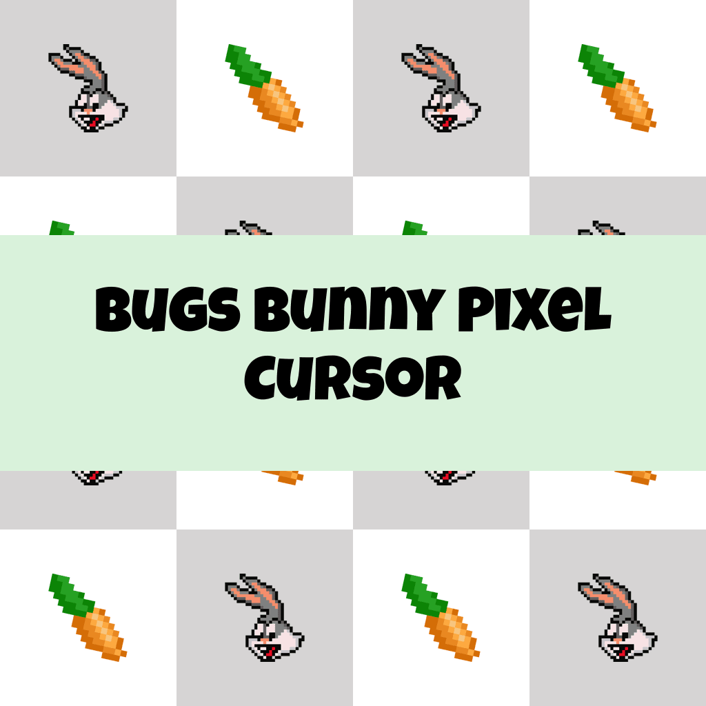 Preview Bugs Bunny Pixel cursor custom cursor pack